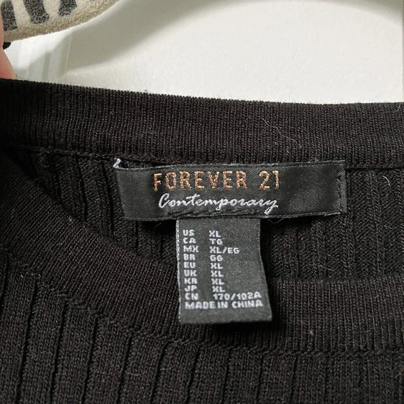 Forever 21 Sheer Mesh Bell Sleeve Goth Witchy Crop Top XL - Picture 2 of 4